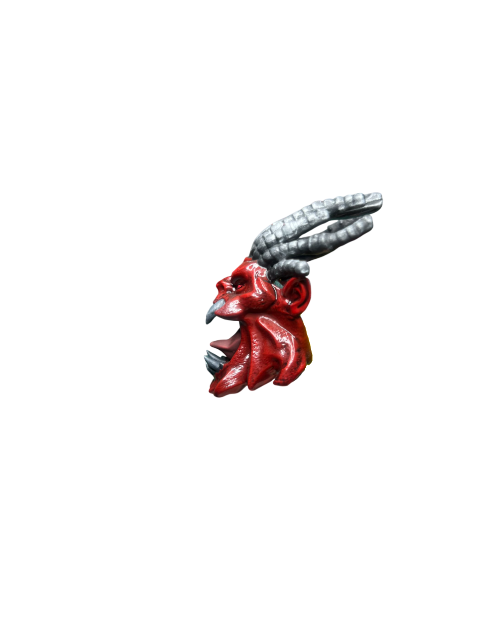 Warhammer 40K Angron Mask Helmet | Hand-Painted Custom | for JOYTOY 1/18 & McFarlane 7" | Devcon's Studio