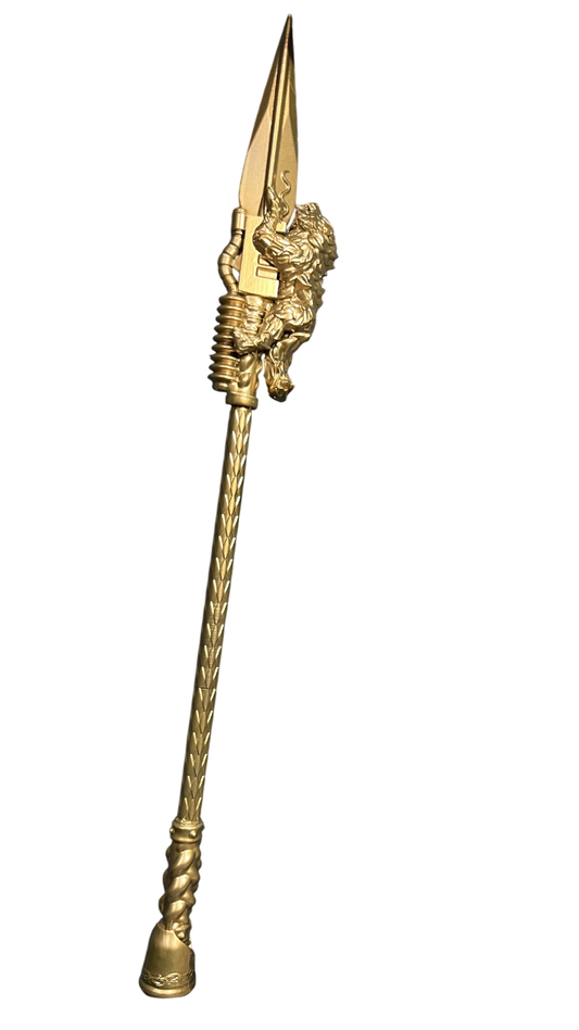 Warhammer 40K Space Wolves Spear of Russ | Hand-Painted Custom | Weapon Accessories for JOYTOY 1/18 & McFarlane 7" | Devcon's Studio