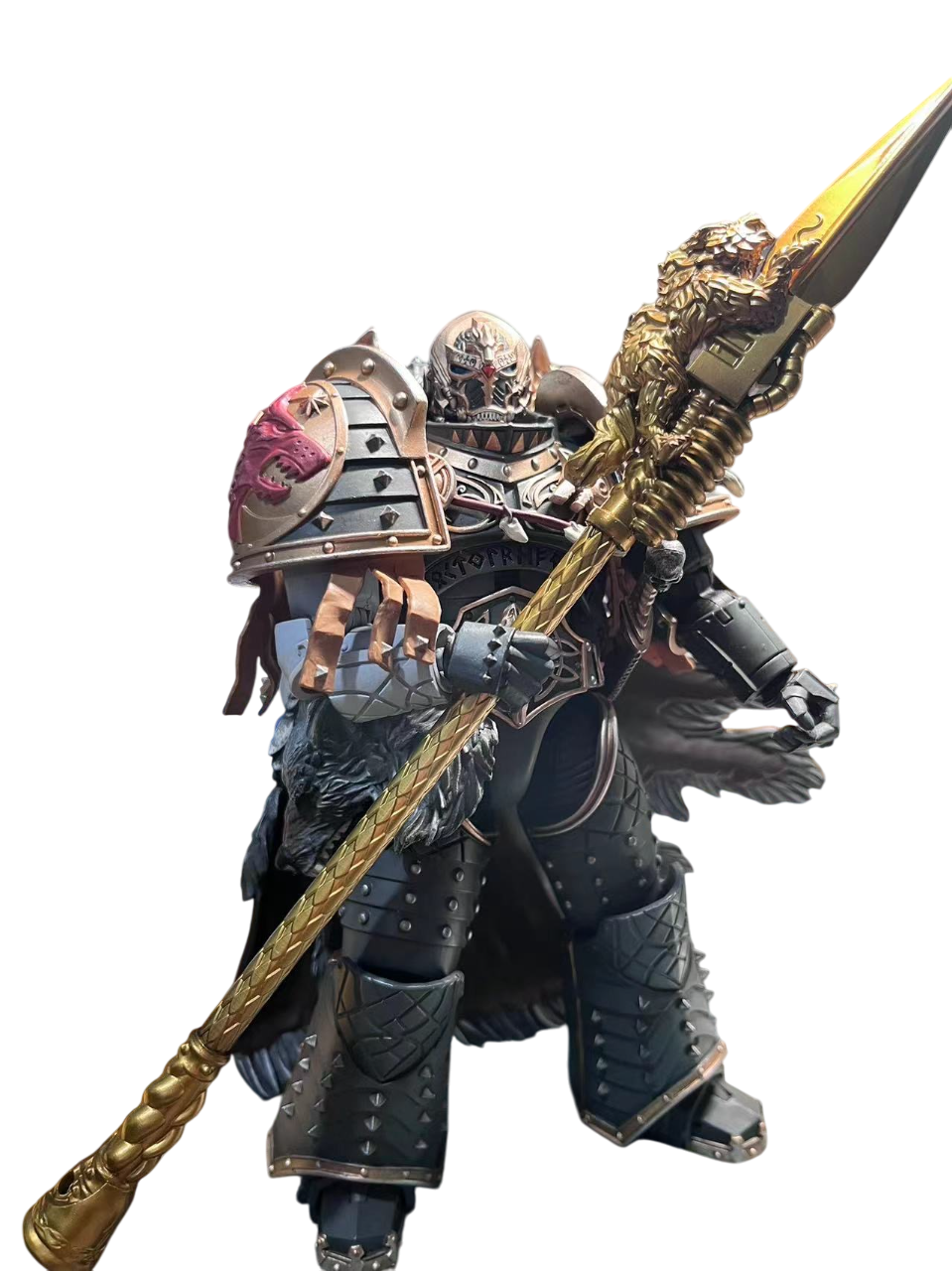 Warhammer 40K Space Wolves Spear of Russ | Hand-Painted Custom | Weapon Accessories for JOYTOY 1/18 & McFarlane 7" | Devcon's Studio